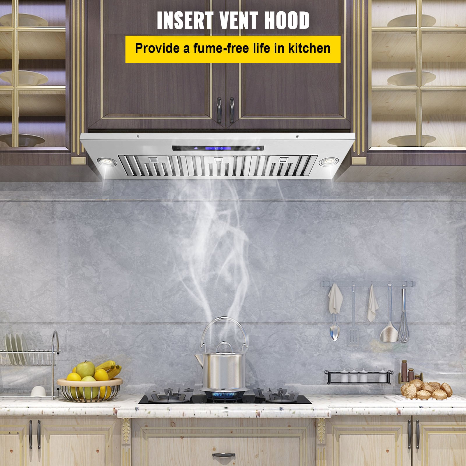 Stainless Steel Built-in Range Hood With Touch And Remote Control_voghion.com